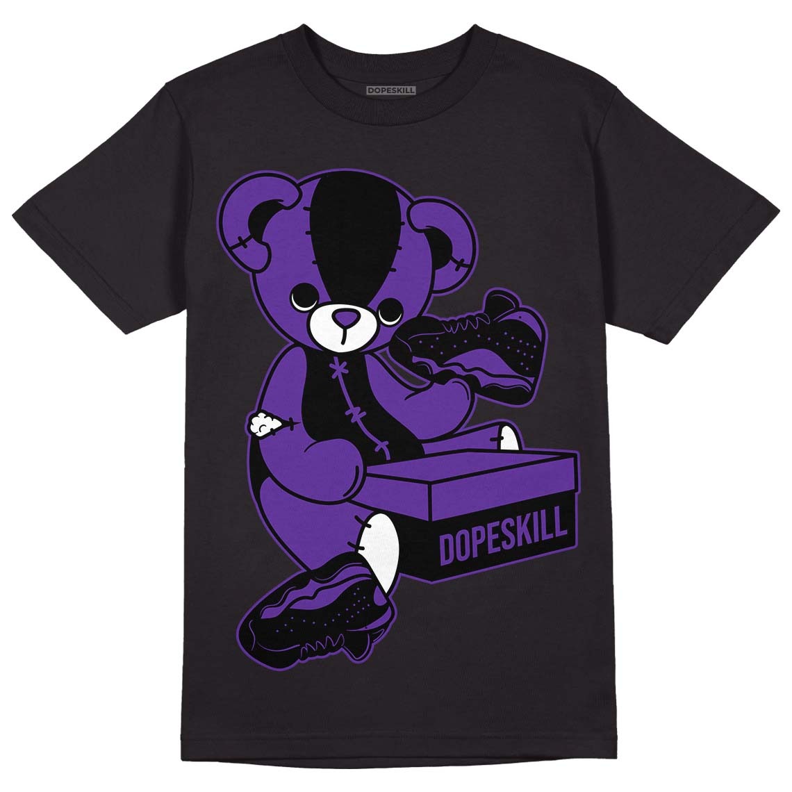 Court Purple 13s DopeSkill T-Shirt Sneakerhead BEAR Graphic