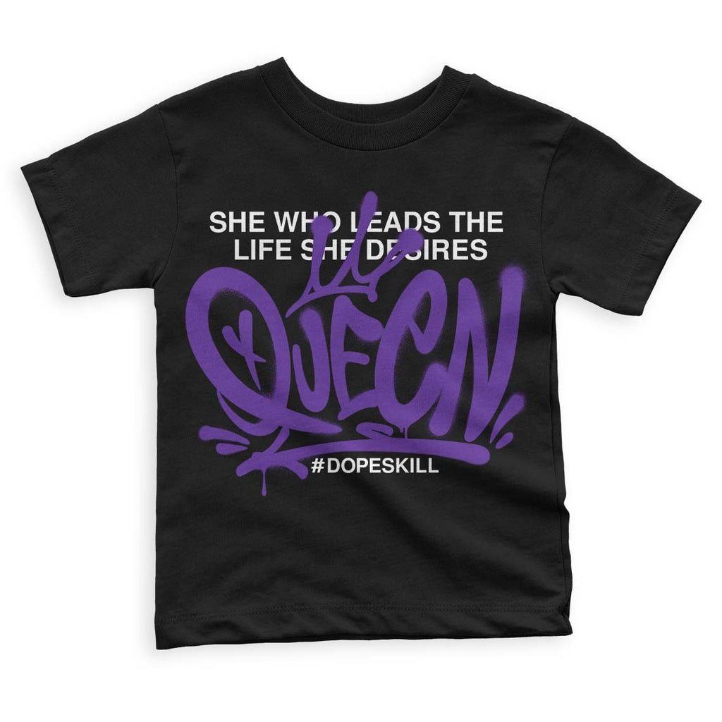 Court Purple 13s DopeSkill Toddler Kids T-shirt Queen Graphic