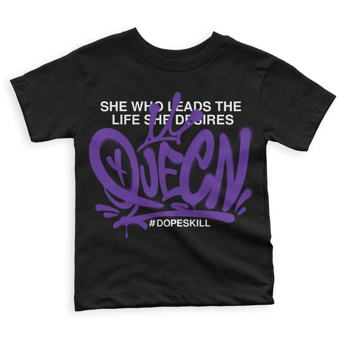 Court Purple 13s DopeSkill Toddler Kids T-shirt Queen Graphic