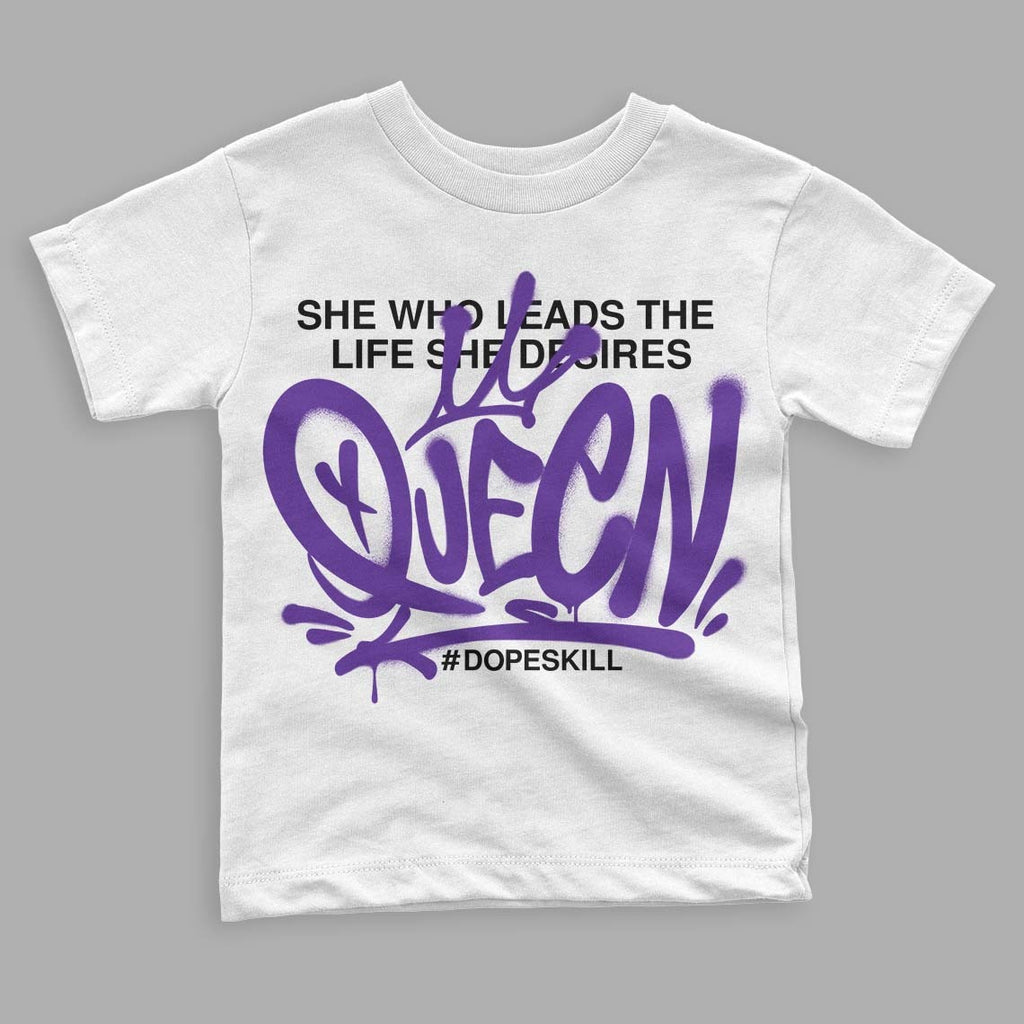 Court Purple 13s DopeSkill Toddler Kids T-shirt Queen Graphic
