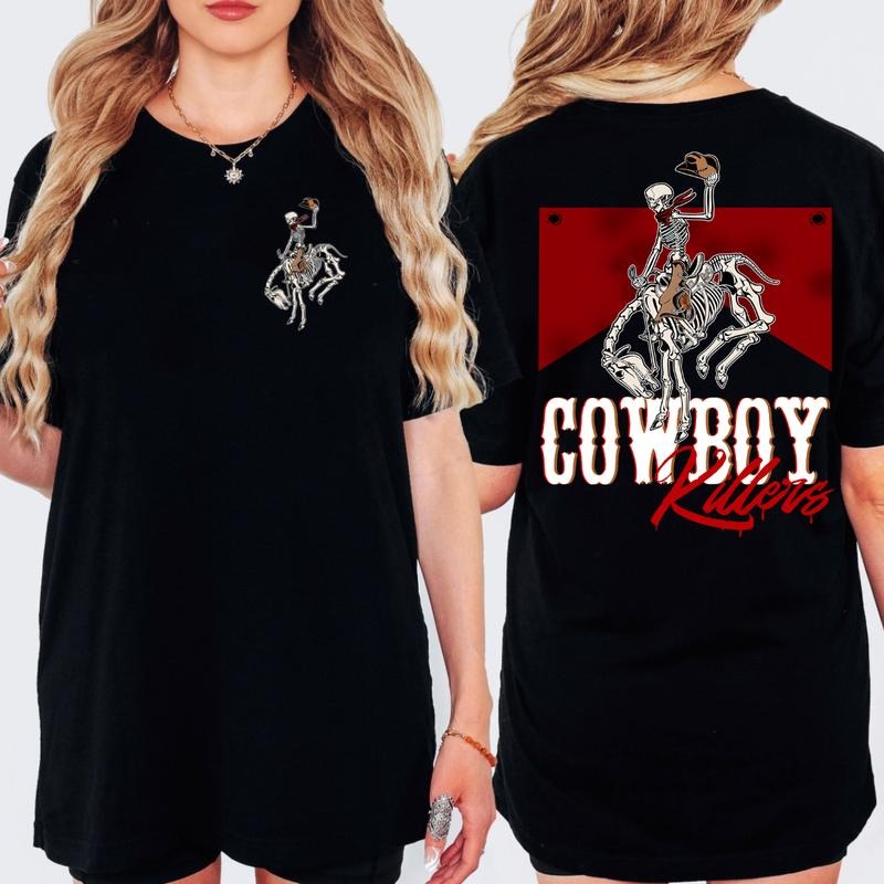 Cowboy Killers 2 Side Shirt, Cowboy T-Shirt 2 Side Graphic Unisex T-Shirt, Cowboy Killer Shirt, Rodeo Shirt, Western Graphic Tee, Country Concert Shir