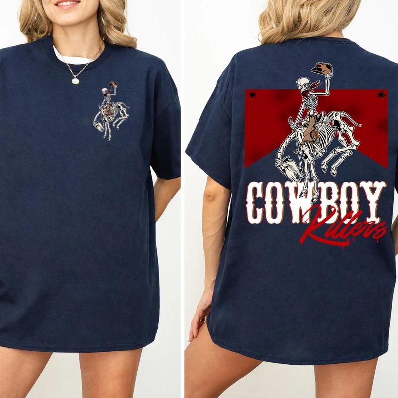 Cowboy Killers 2 Side Shirt, Cowboy T-Shirt 2 Side Graphic Unisex T-Shirt, Cowboy Killer Shirt, Rodeo Shirt, Western Graphic Tee, Country Concert Shir