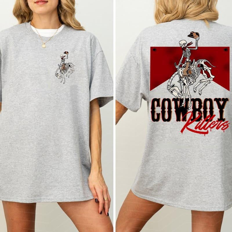 Cowboy Killers 2 Side Shirt, Cowboy T-Shirt 2 Side Graphic Unisex T-Shirt, Cowboy Killer Shirt, Rodeo Shirt, Western Graphic Tee, Country Concert Shir
