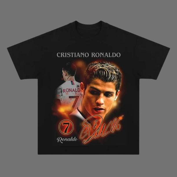 Cr7 T-Shirt, Ronaldo Vintage Tee, Unisex Soccer Shirt, Sport Graphic Tees, Menswear Womenswear Streetwear