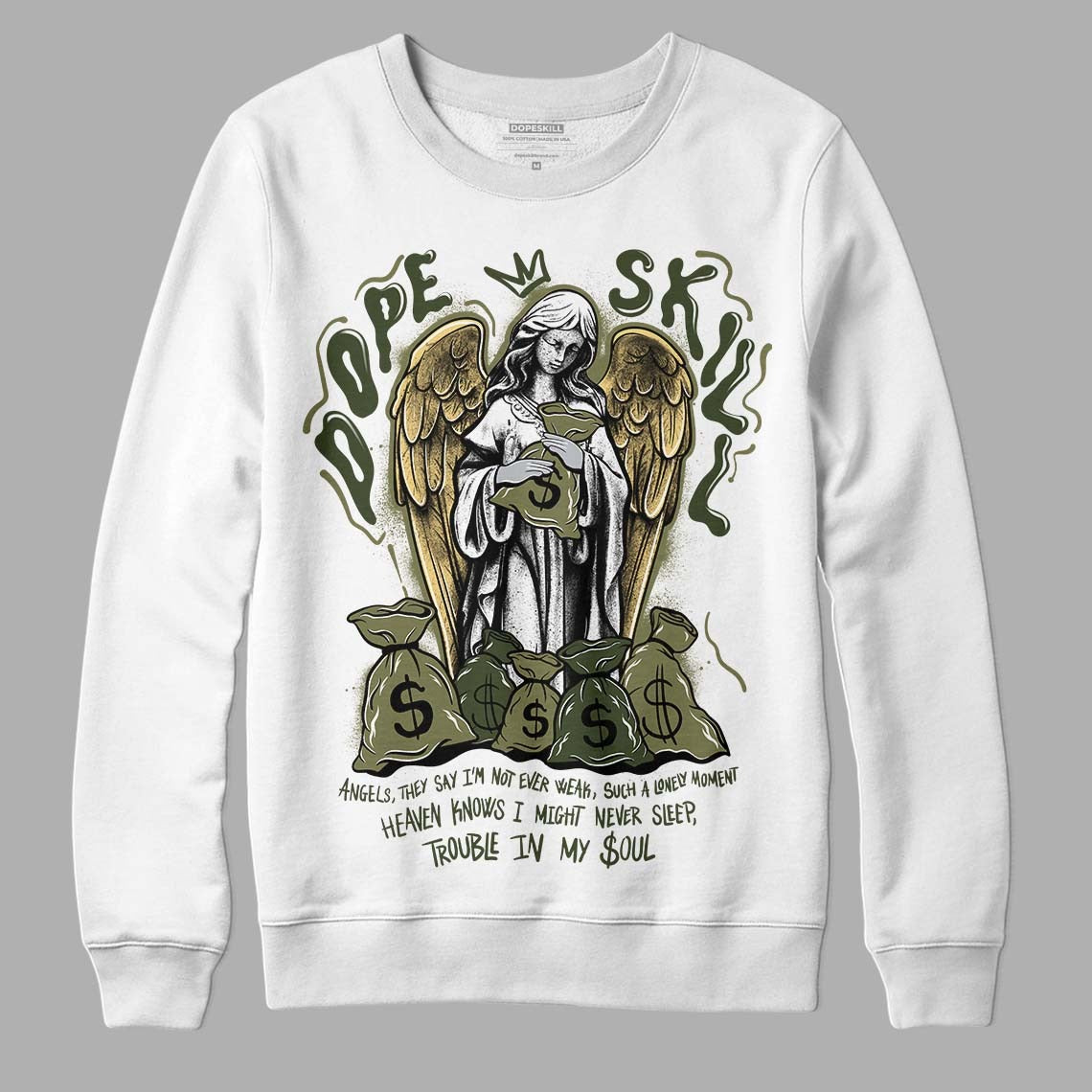 Craft Olive 4s DopeSkill Sweatshirt Angels Graphic