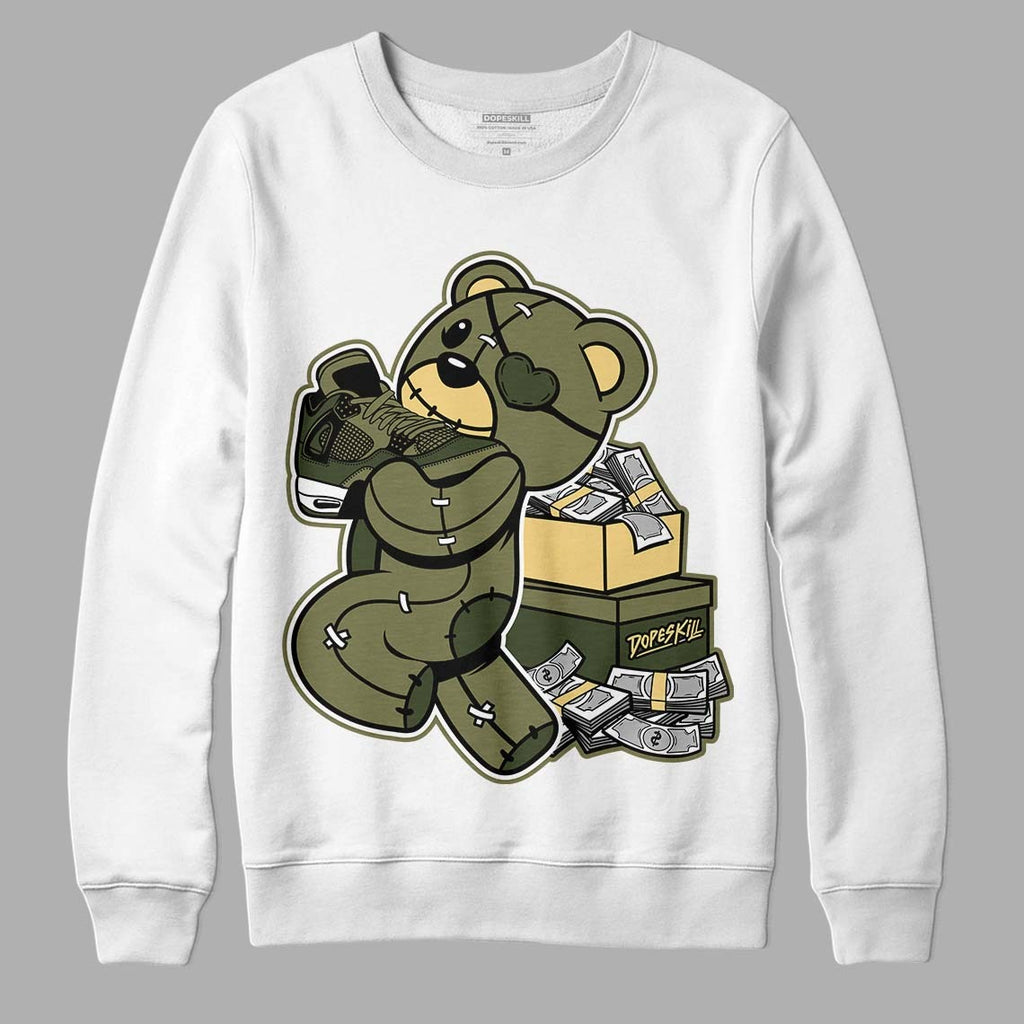 Craft Olive 4s DopeSkill Sweatshirt Bear Steals Sneaker Graphic
