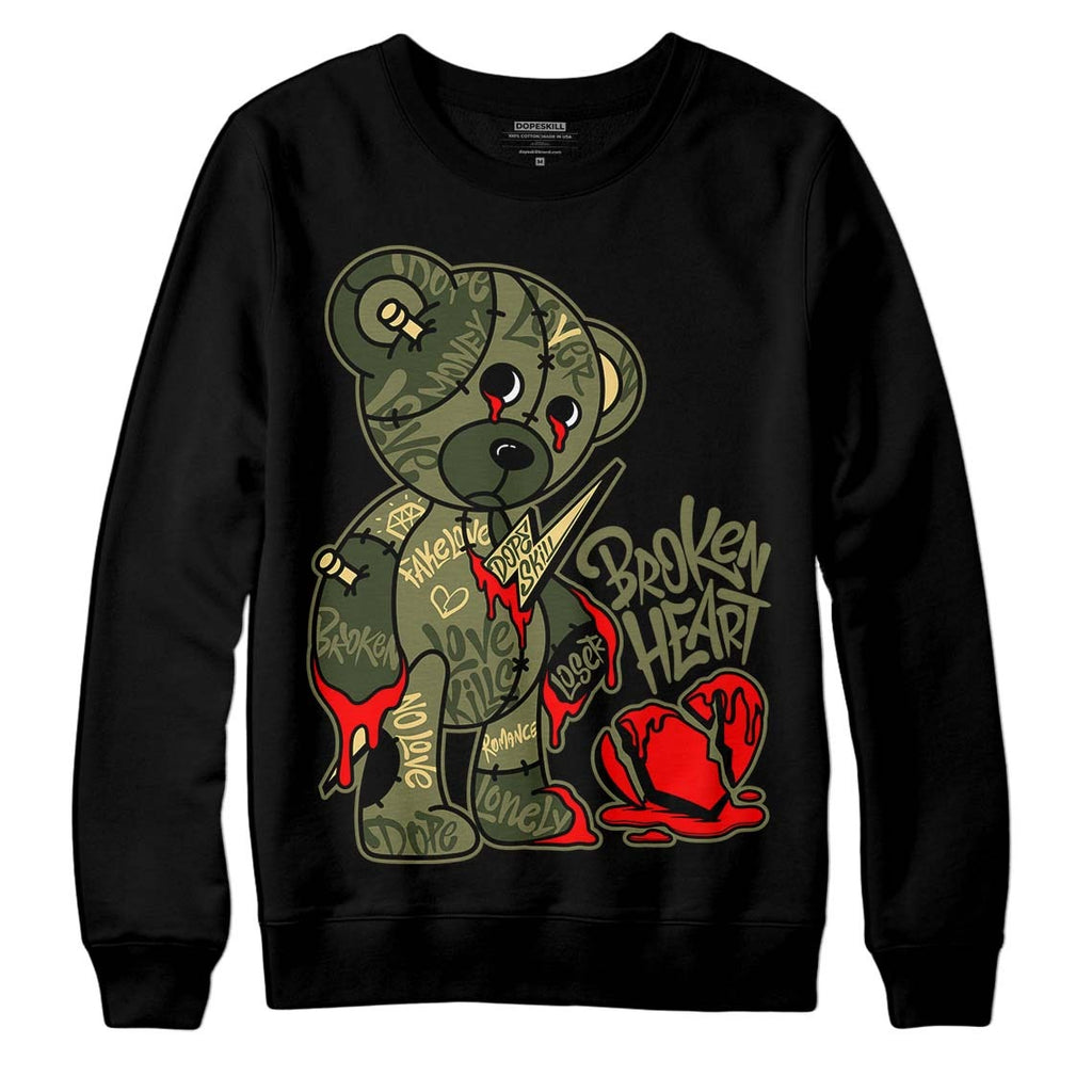 Craft Olive 4s DopeSkill Sweatshirt Broken Heart Graphic