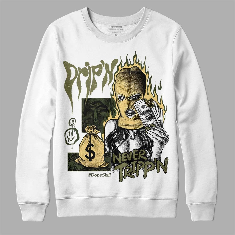 Craft Olive 4s DopeSkill Sweatshirt Drip'n Never Tripp'n Graphic