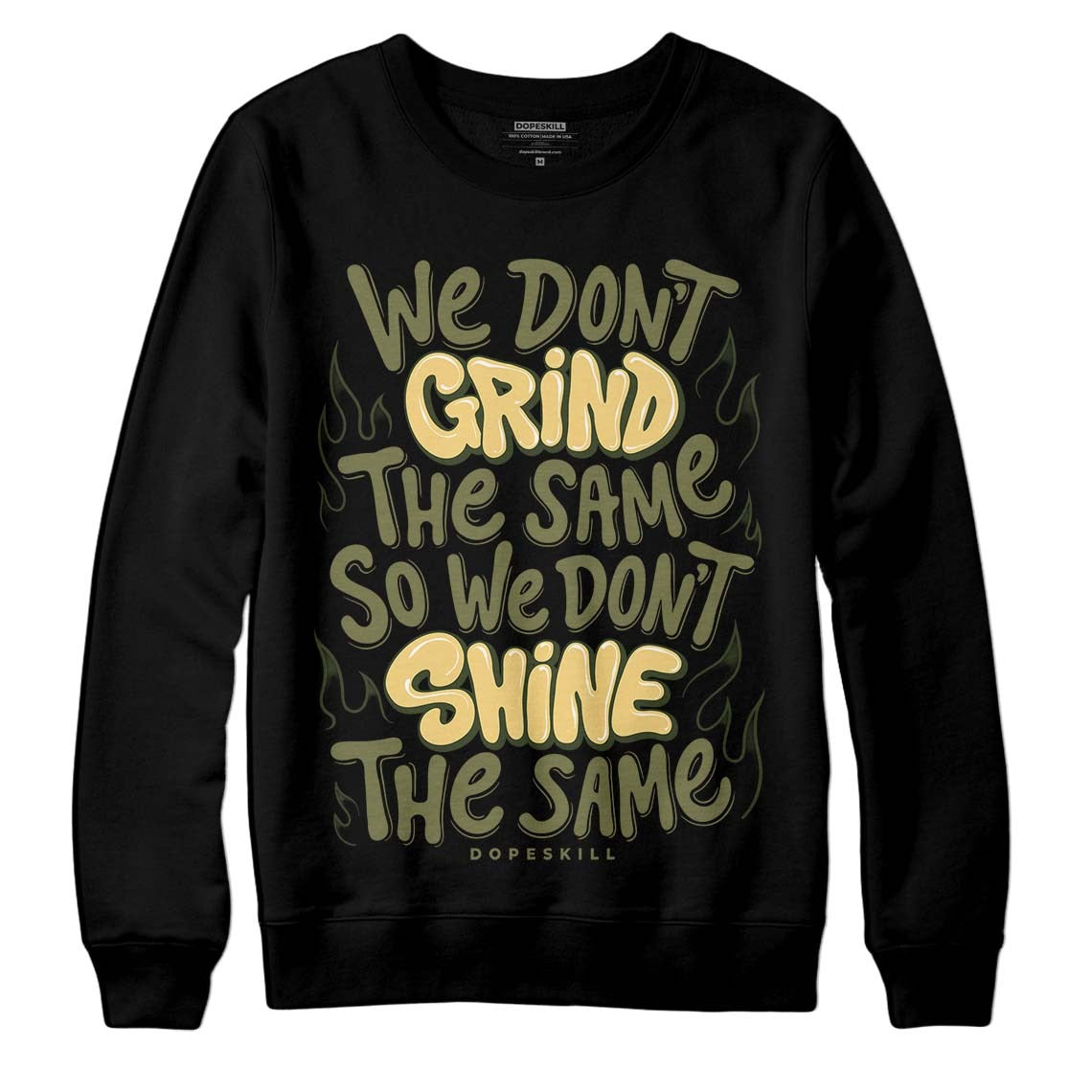 Craft Olive 4s DopeSkill Sweatshirt Grind Shine Graphic