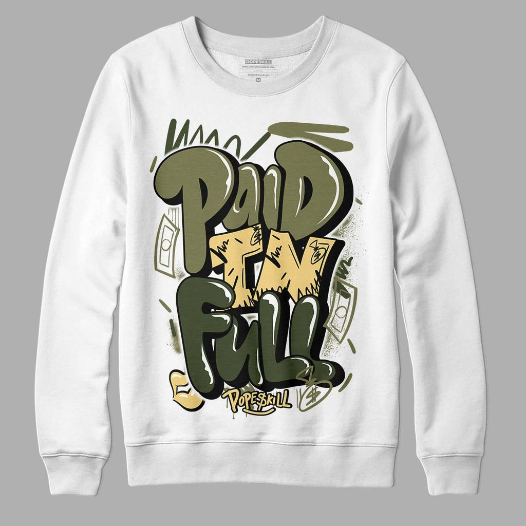 Craft Olive 4s DopeSkill Sweatshirt New Paid In Full Graphic