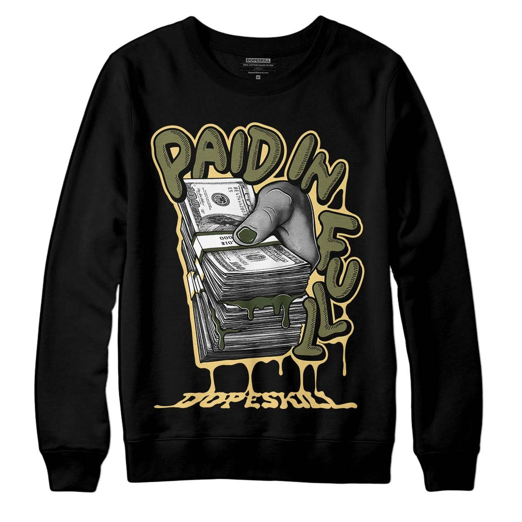 Craft Olive 4s DopeSkill Sweatshirt Paid In Full Graphic