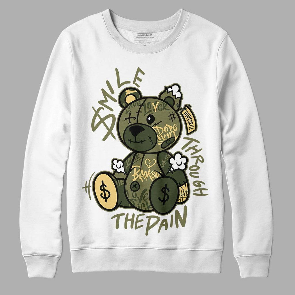 Craft Olive 4s DopeSkill Sweatshirt Smile Through The Pain Graphic