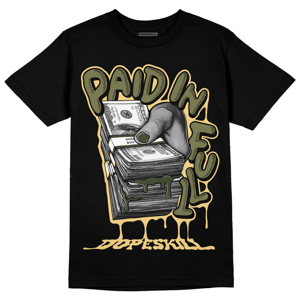 Craft Olive 4s DopeSkill T-Shirt Paid In Full Graphic