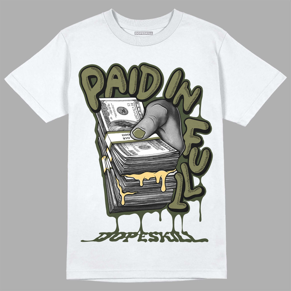 Craft Olive 4s DopeSkill T-Shirt Paid In Full Graphic