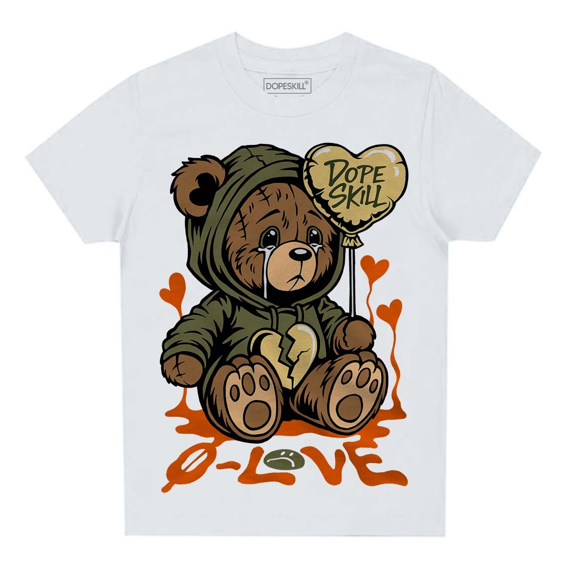 Craft Olive 4s DopeSkill Toddler Kids T-shirt Broken Bear Graphic
