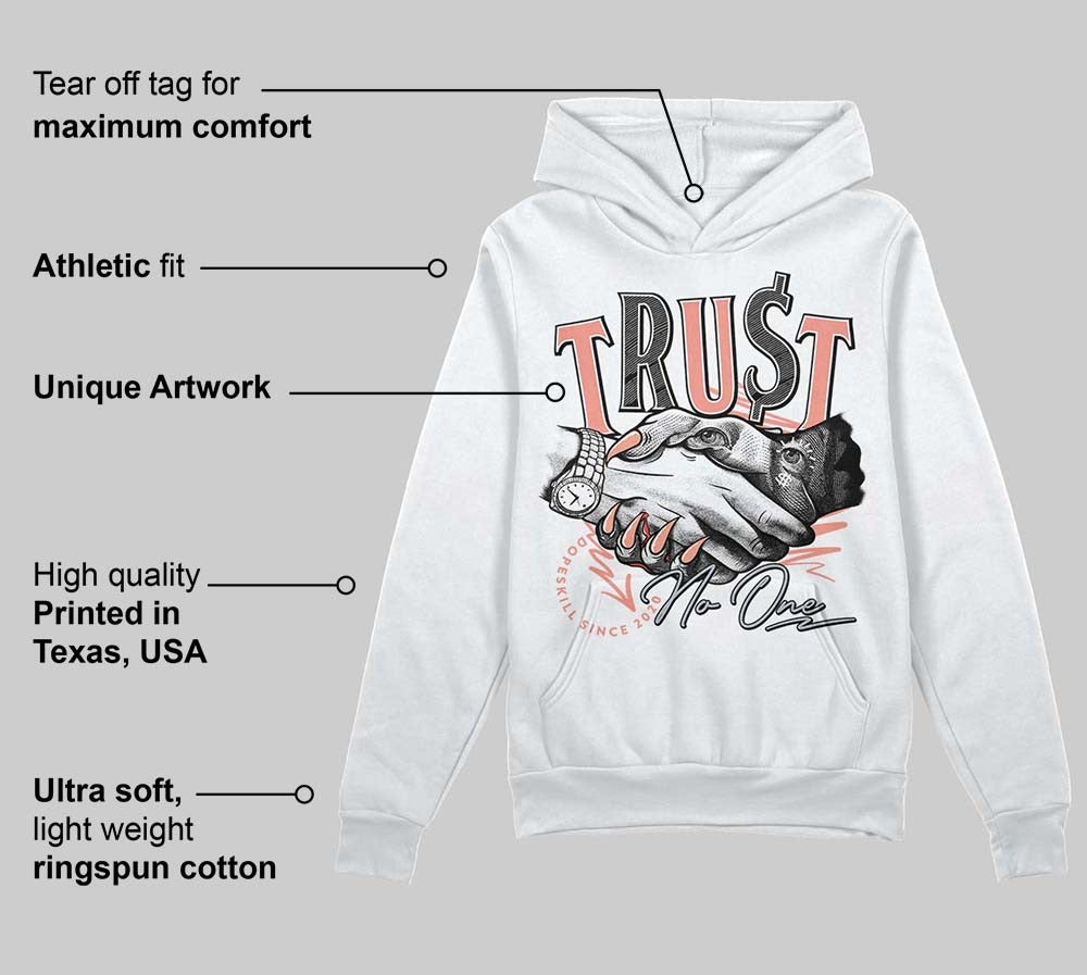 Crimson Bliss 5s DopeSkill Hoodie Sweatshirt Trust No One Graphic