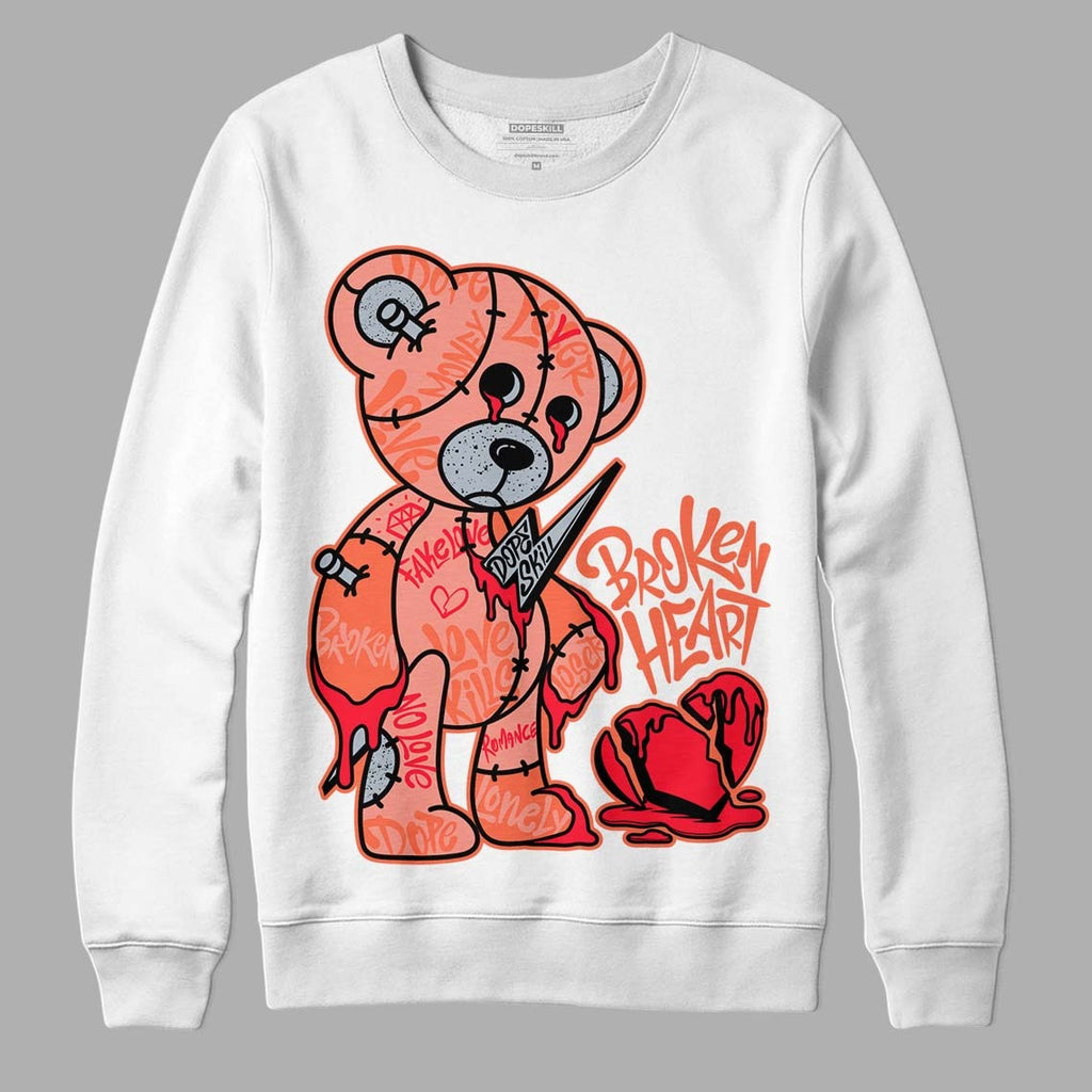 Crimson Bliss 5s DopeSkill Sweatshirt Broken Heart Graphic