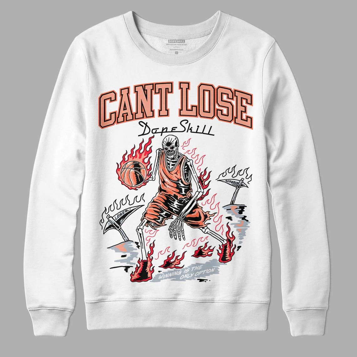 Crimson Bliss 5s DopeSkill Sweatshirt Cant Lose Graphic