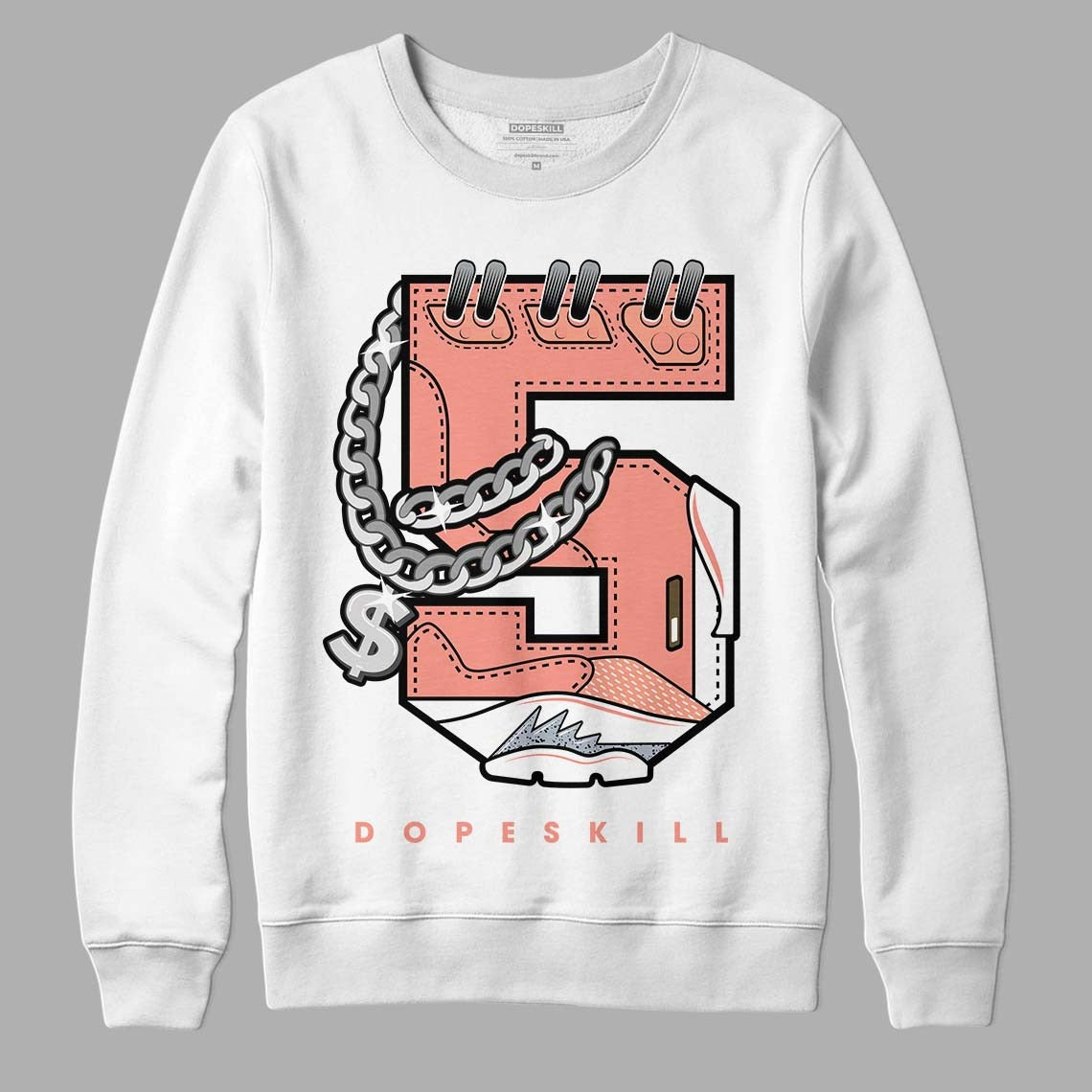 Crimson Bliss 5s DopeSkill Sweatshirt No.5 Graphic