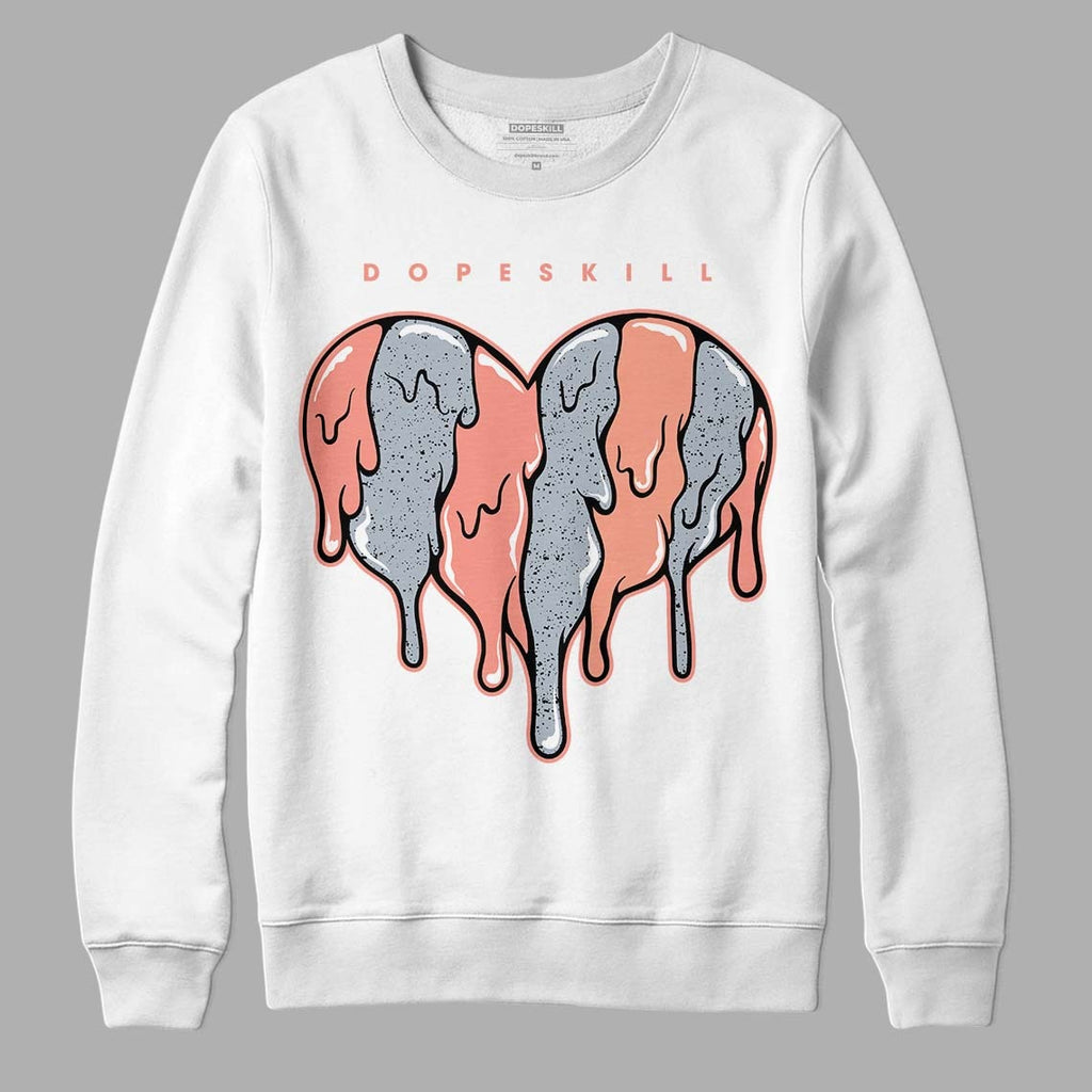 Crimson Bliss 5s DopeSkill Sweatshirt Slime Drip Heart Graphic