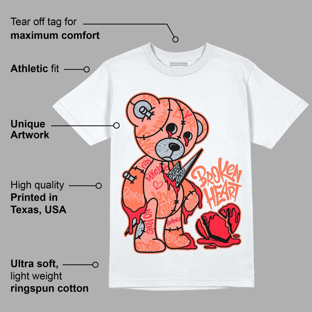 Crimson Bliss 5s DopeSkill T-Shirt Broken Heart Graphic