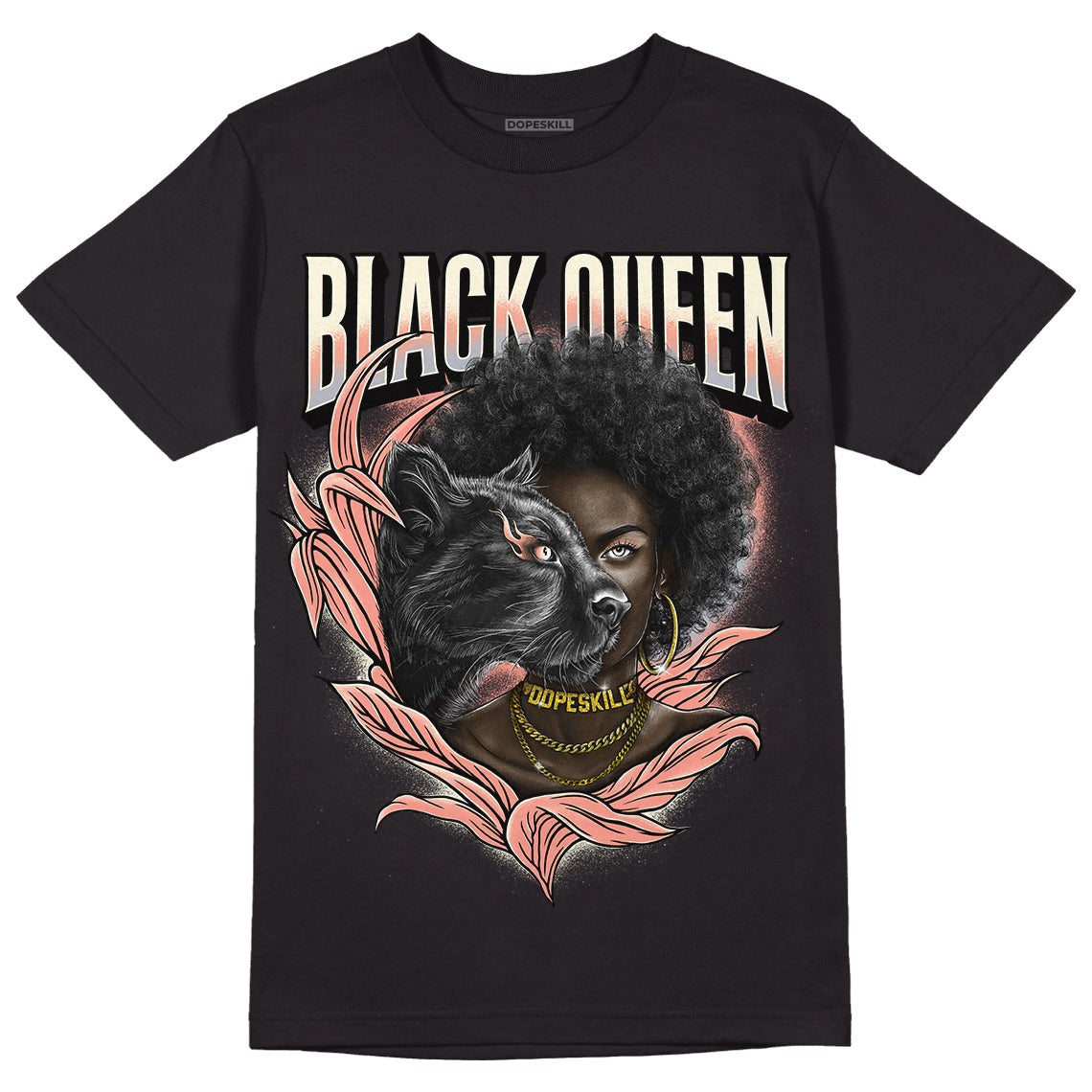 Crimson Bliss 5s DopeSkill T-Shirt New Black Queen Graphic