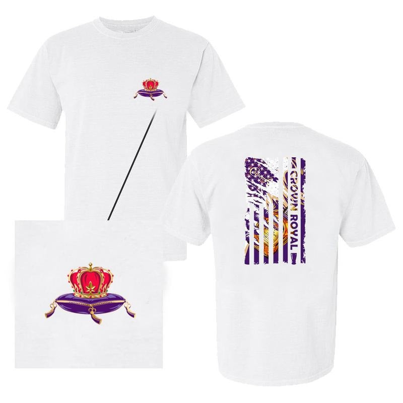 Crown Royal Claws Usa Flag T-shirt - 2 Side - Size Inclusivity - Unisex And Inclusive - Fashion Varieties - Celebrity Style - Multiple Colorways style 001