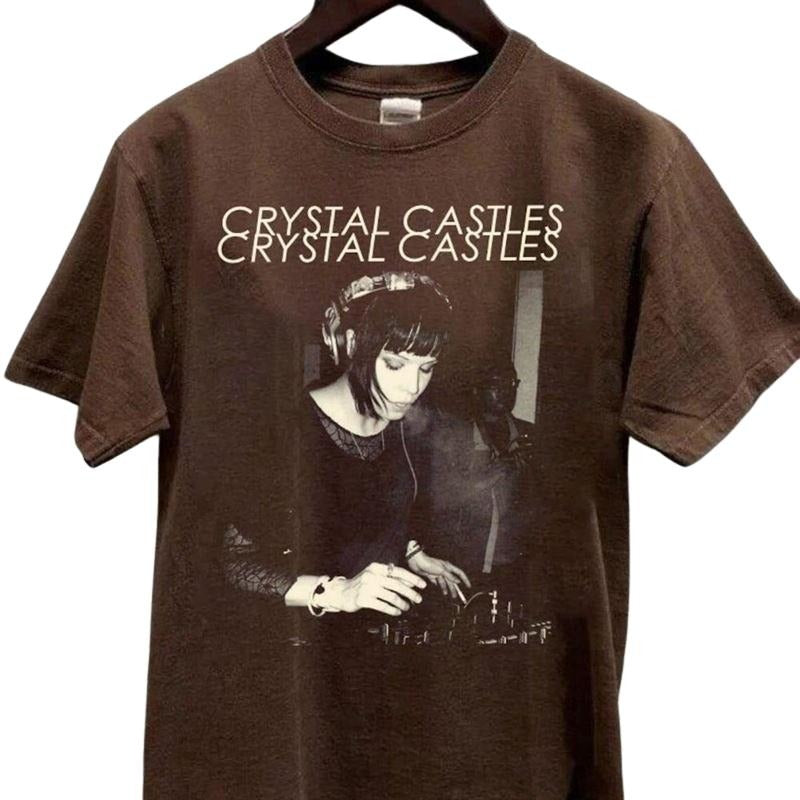 Crystal Pop Music Gift Tshirt Crystal Album Graphic Castles 2024 Unisex Shirt