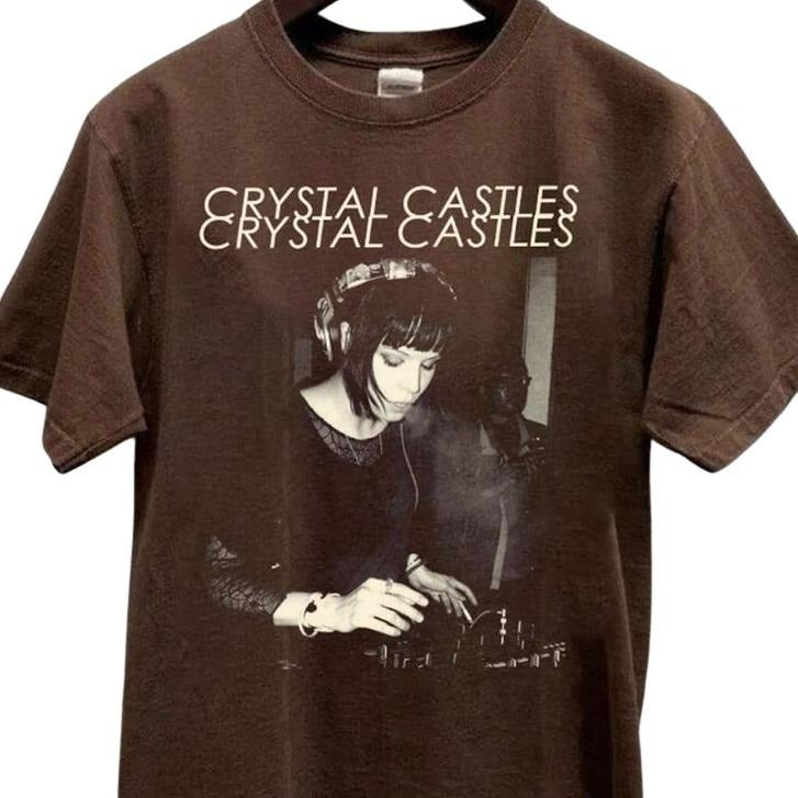 Crystal Pop Music Gift Tshirt Crystal Album Graphic Castles 2024 Unisex Shirt