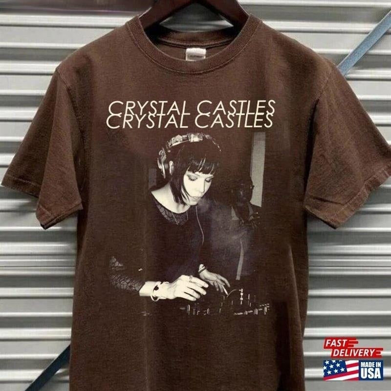 Crystal Pop Music Gift Tshirt Crystal Album Graphic Castles 2024 Unisex Shirt