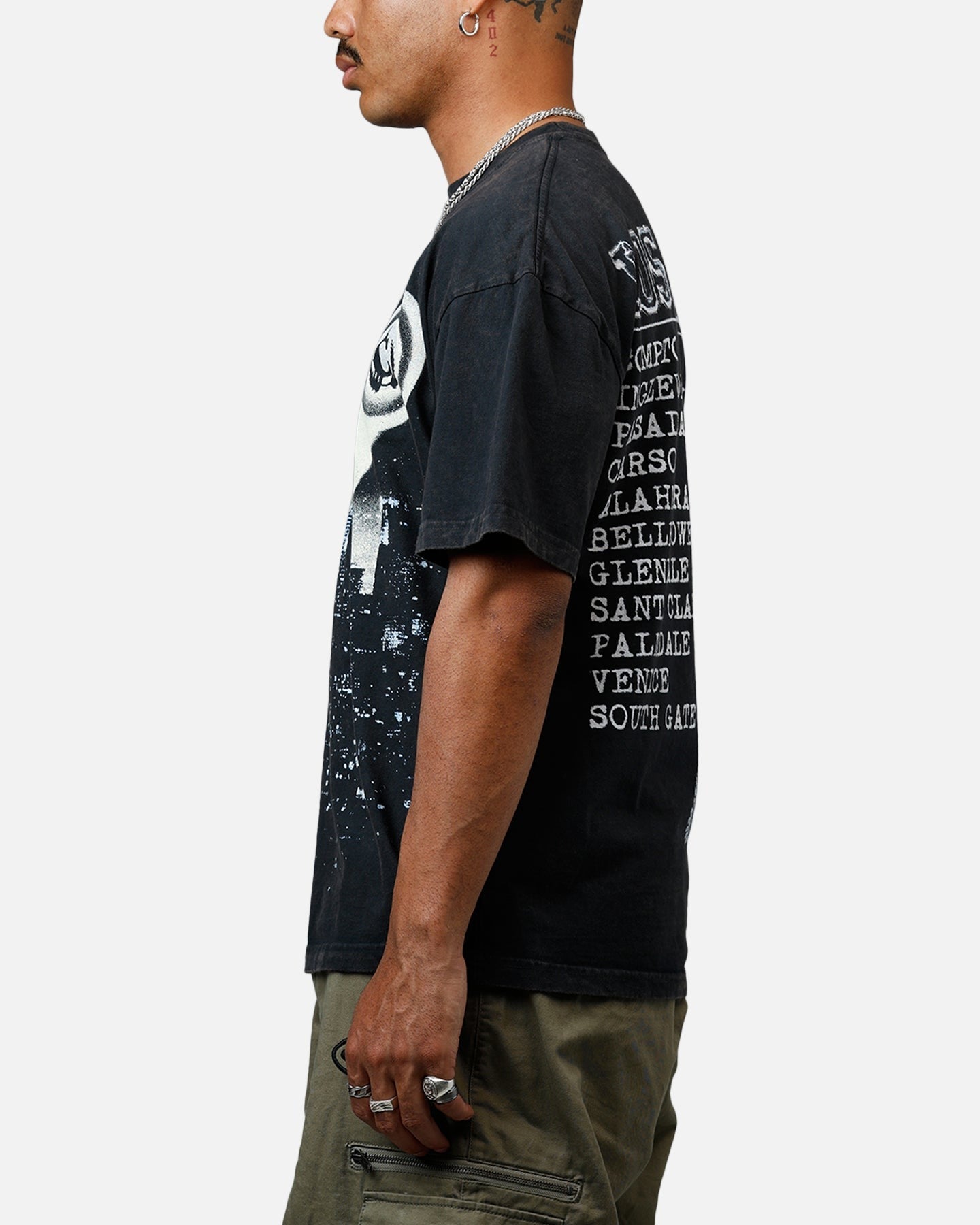 Culture Kings CK Los Angeles Vintage T-Shirt Black