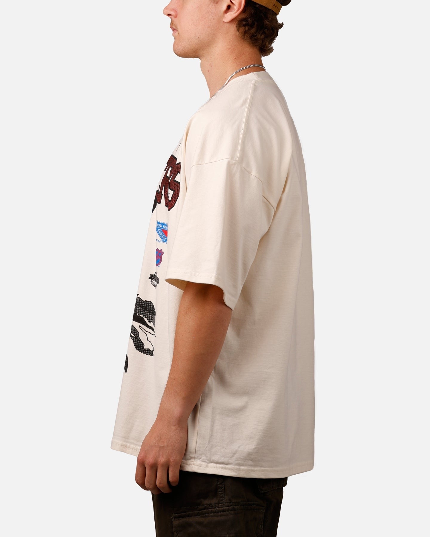 Culture Kings New York Rangers Vintage T-Shirt Off White