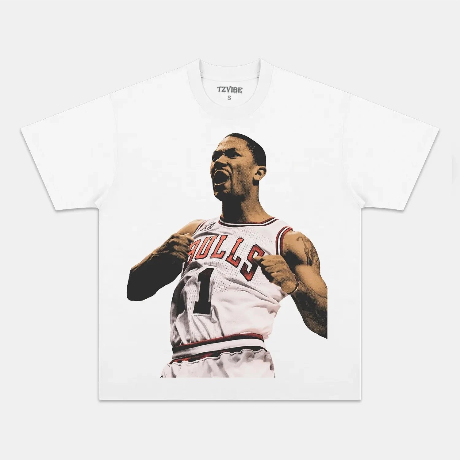 D-ROSE VINTAGE TEE Style001