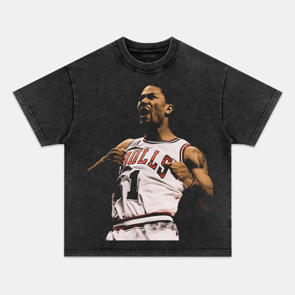 D-ROSE VINTAGE TEE Style001