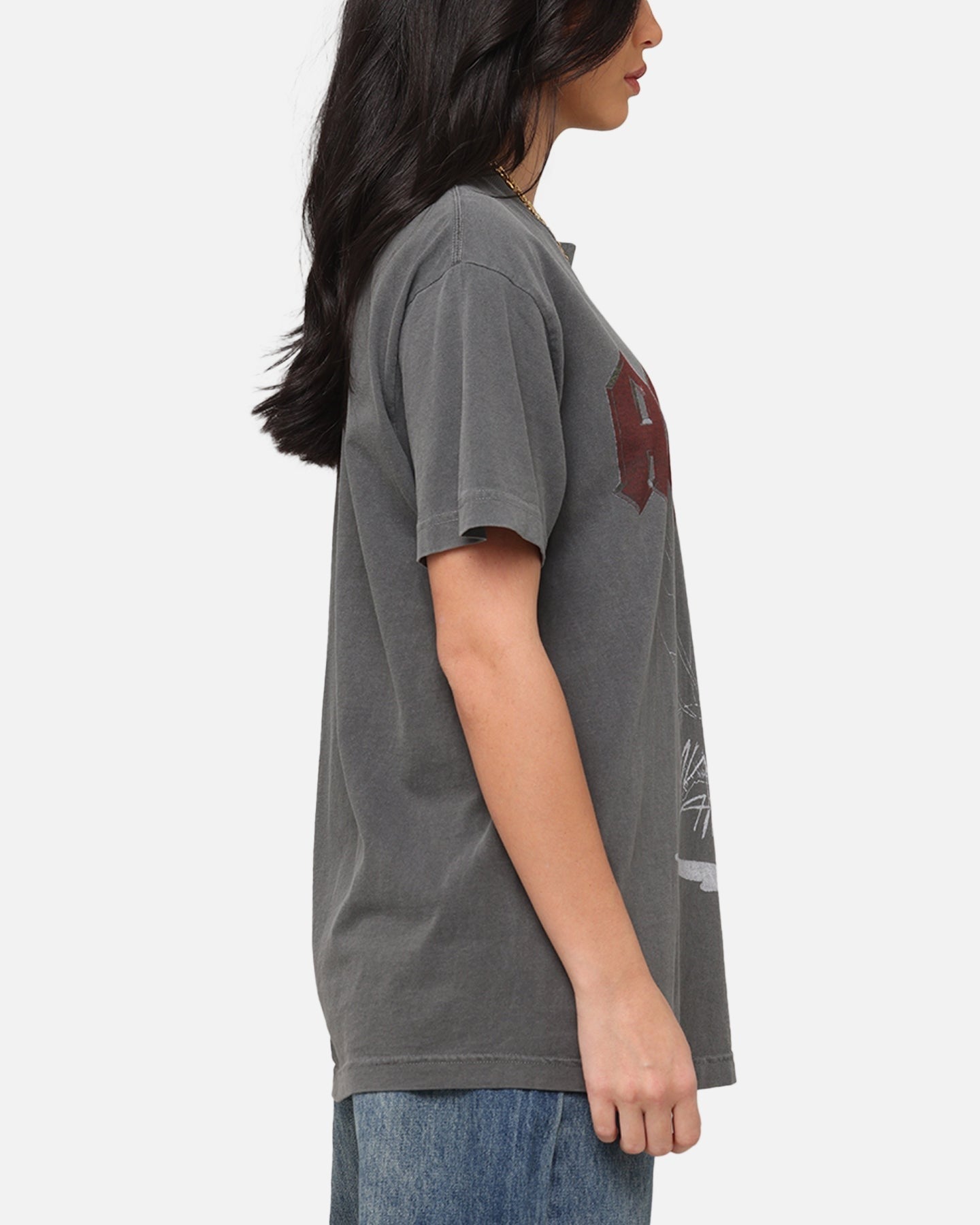 AC/DC Fly On The Wall Tour T-Shirt Faded Black Style001