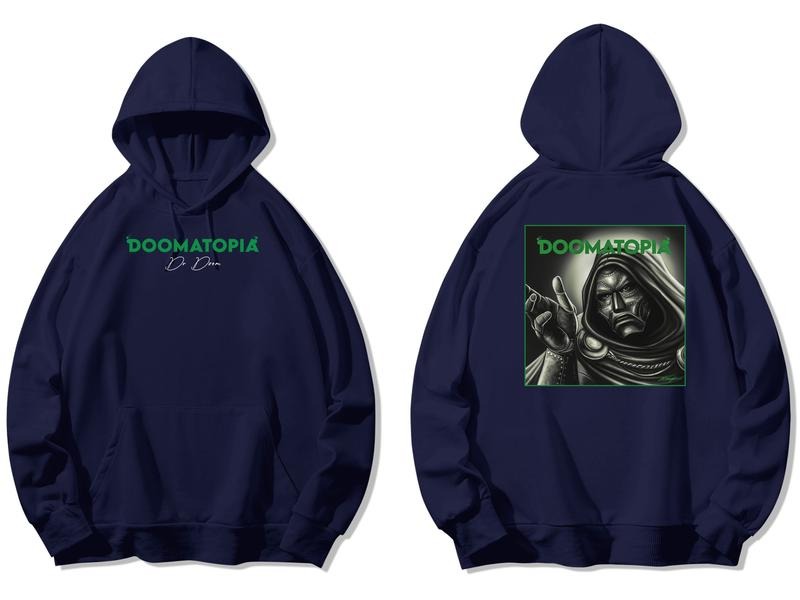DOOMATOPIA Sweatshirt, Dr Doommm Graphic Hoodie, Winter Sweatshirt for Chomakopia Fans, Street Style Rap Tee for Fans Comic Lovers