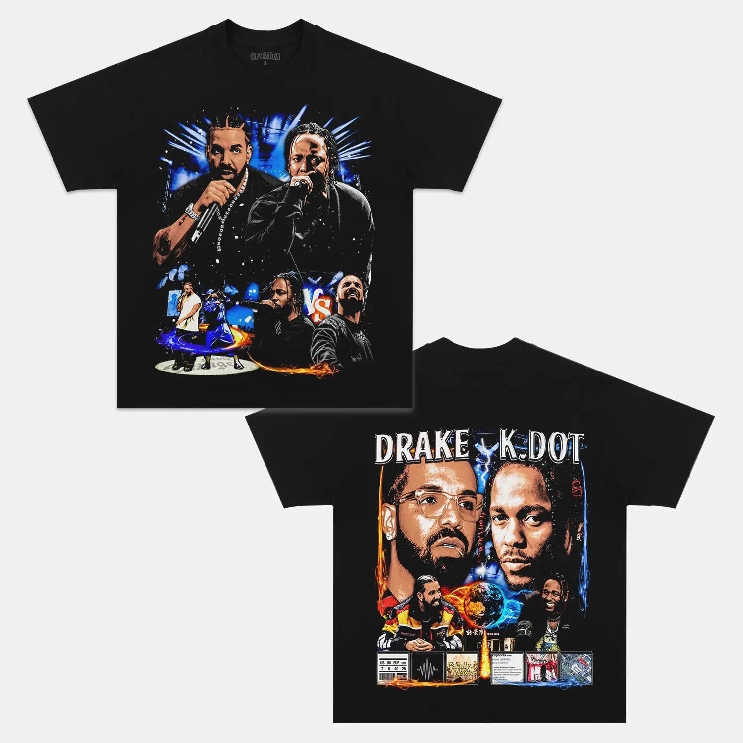 DRAKE VS KDOT V2 TEE Style002