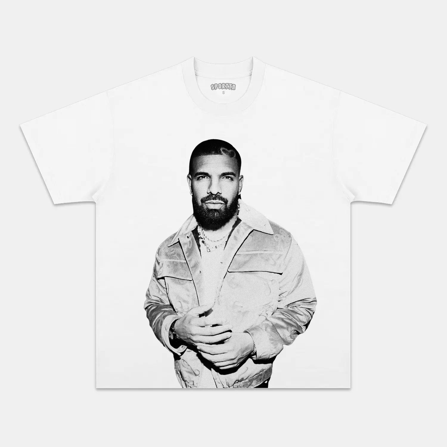 DRAKE WHITE TEE Style002