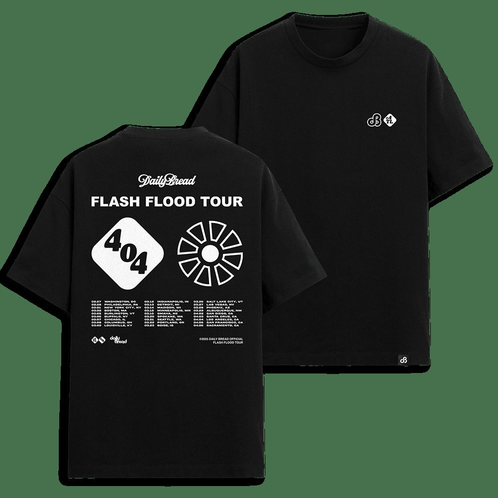 Daily Bread Merch Daily Bread Flash Flood Tour 404 T-Shirt Father's Day Gifts For Music Fans