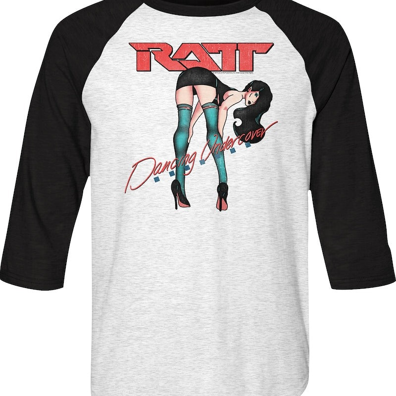 Dancing Undercover Ratt Raglan Baseball Shirt