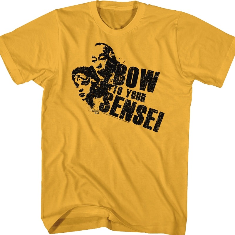 Daniel And Mr. Miyagi Bow To Your Sensei Karate Kid T-Shirt