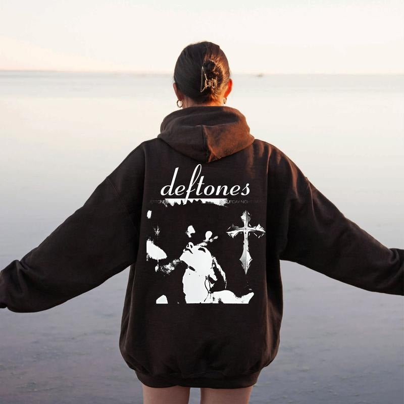 Ddeftones Hoodie On Back, Heavy Metal Band Hoodie, Around The Fur, Unisex Sweater Pullover Tee