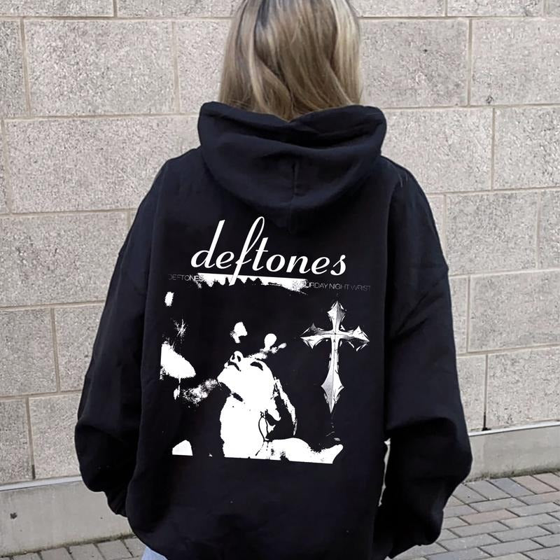 Ddeftones Hoodie On Back, Heavy Metal Band Hoodie, Around The Fur, Unisex Sweater Pullover Tee