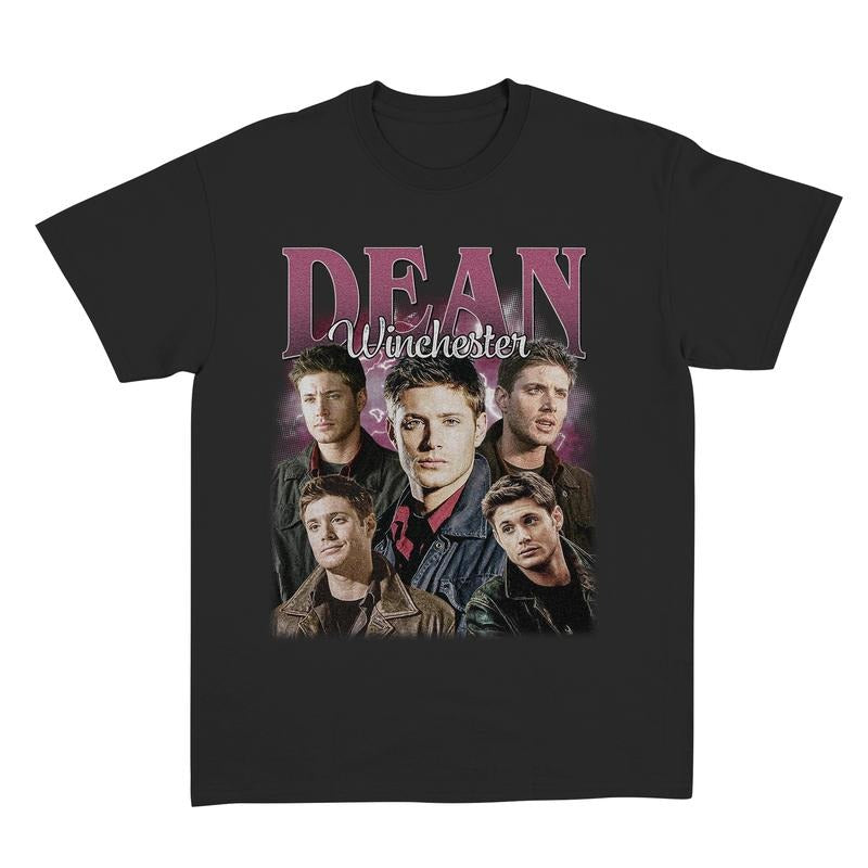 Dean Winchester Shirt , Jensen Ackles Actor Retro Shirt, Vintage Style, Gift For Man For Woman, Full Size Full Color