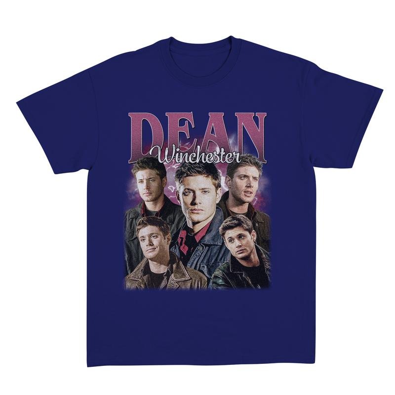 Dean Winchester Shirt , Jensen Ackles Actor Retro Shirt, Vintage Style, Gift For Man For Woman, Full Size Full Color