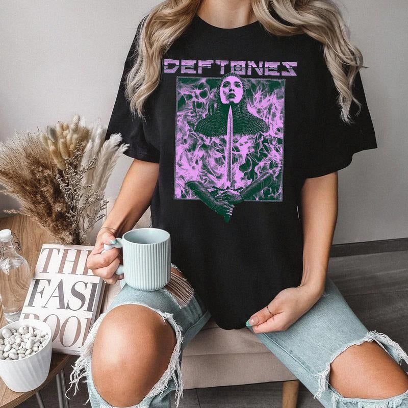 Deftones Album Shirt for Music Fans - Relaxed Fit 100% Cotton Tee - Clothing, Heavy Cotton For Men And Women style 001