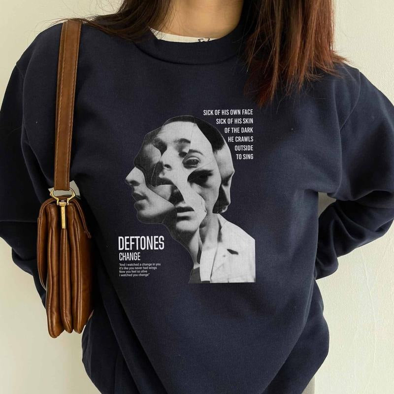 Deftones Change Face Sweatshirt-Hoodie-Unisextee style 001