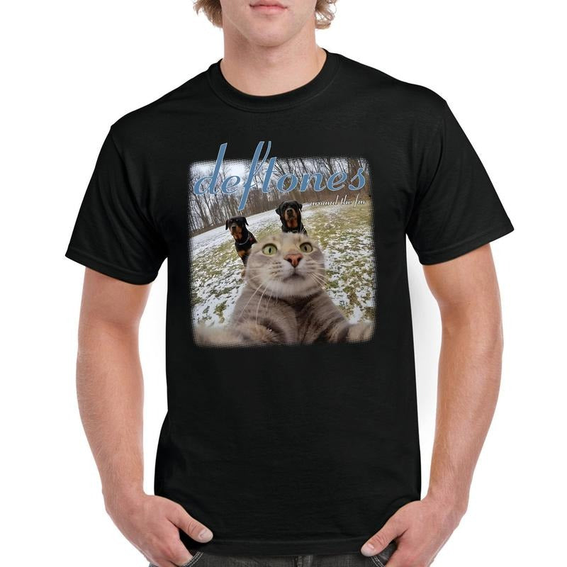 Deftones x Cat Meme Shirt, Deftones Album Shirt for Music Fans - Relaxed Fit 100% Cotton Tee - Clothing, Heavy Cotton For Men And Women style 001