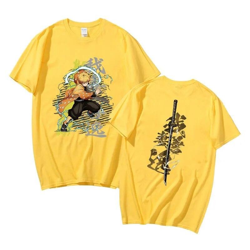 Demon Slayer Agatsuma Zenitsu T-shirt Anime Lover Shirt