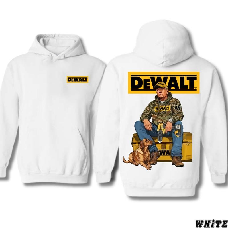 Dewalt Trum T-Shirt Electrician Vintage Sport T-Shirt for Men and Women, Unisex Workwear Tee - Casual, Menswear